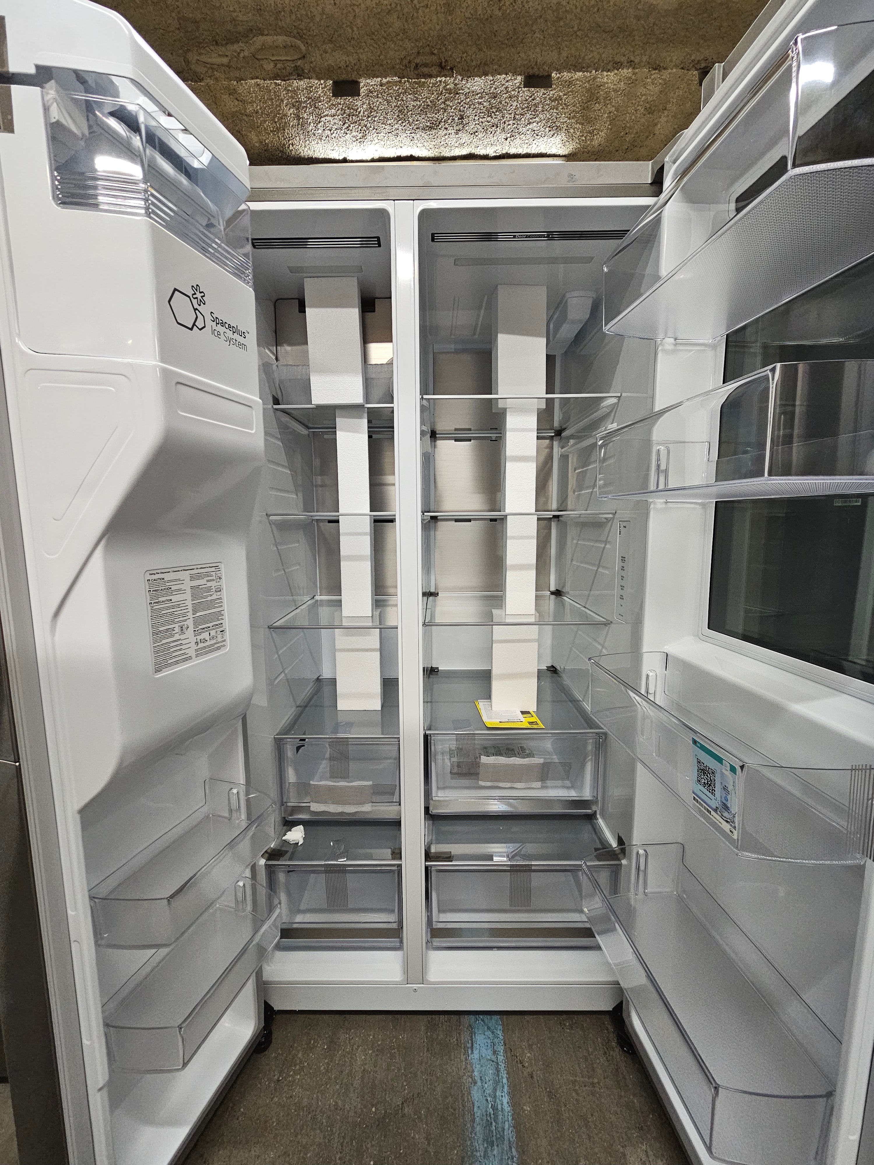 LG 27 cu. ft. Side by Side Smart Refrigerator InstaView and Craft Ice in PrintProof Stainless Steel